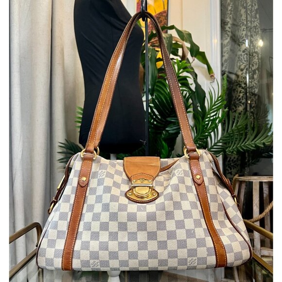 LOUIS VUITTON DAMIER AZUR STRESA PM TOTE WITH DUST BAG WITH COA - Picture 1 of 16